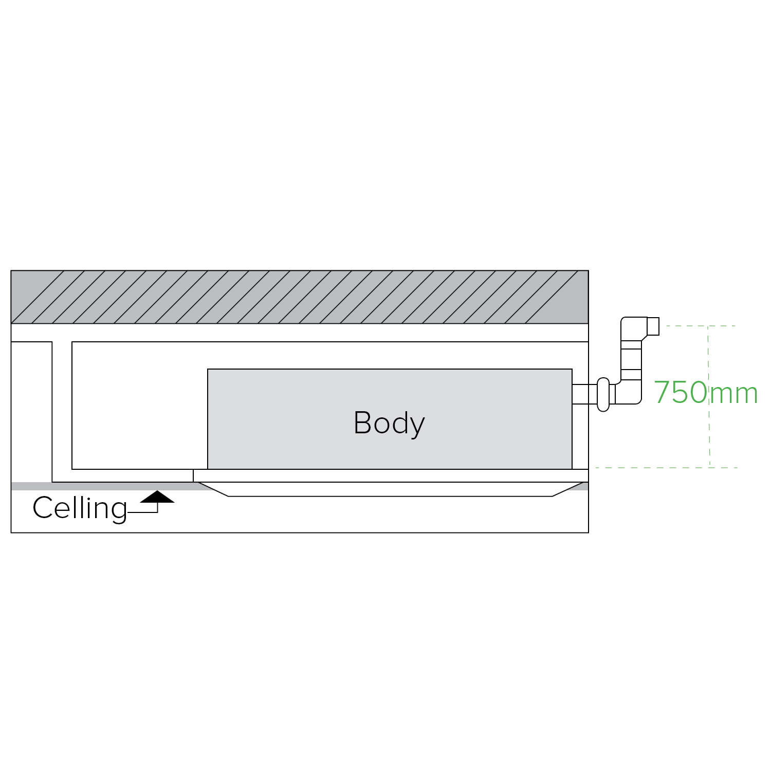 Lift up to 750mm