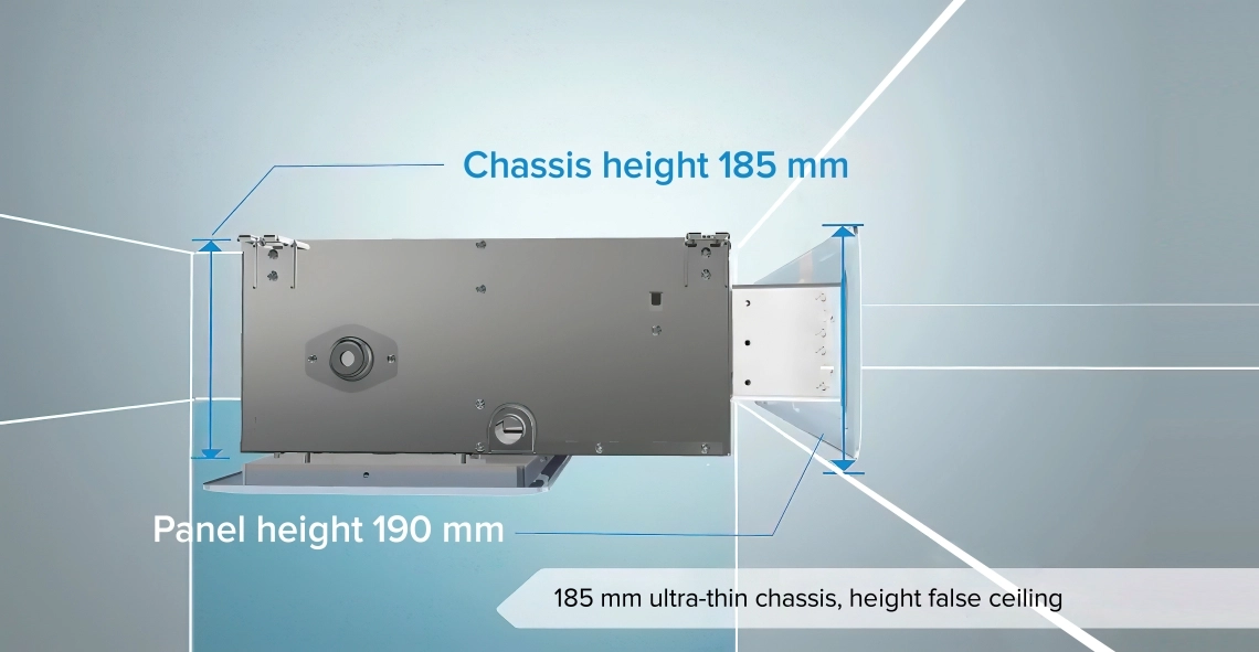 MyCond Low ESP λεπτός αγωγός 185mm High Housing