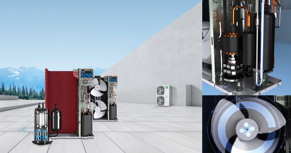 MyCond MRF S δομή ανεμιστήρα συμπιεστή τεχνολογίας inverter