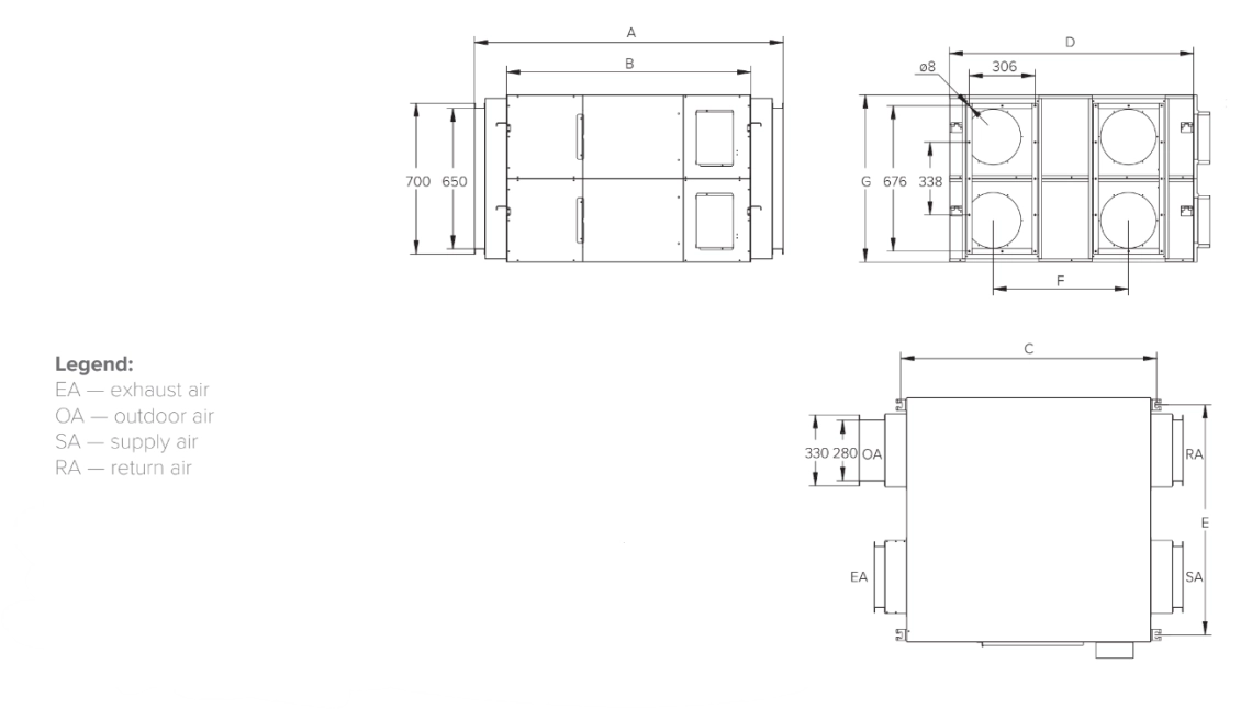 MyCond MVS***-DW Συνολικές διαστάσεις - 4