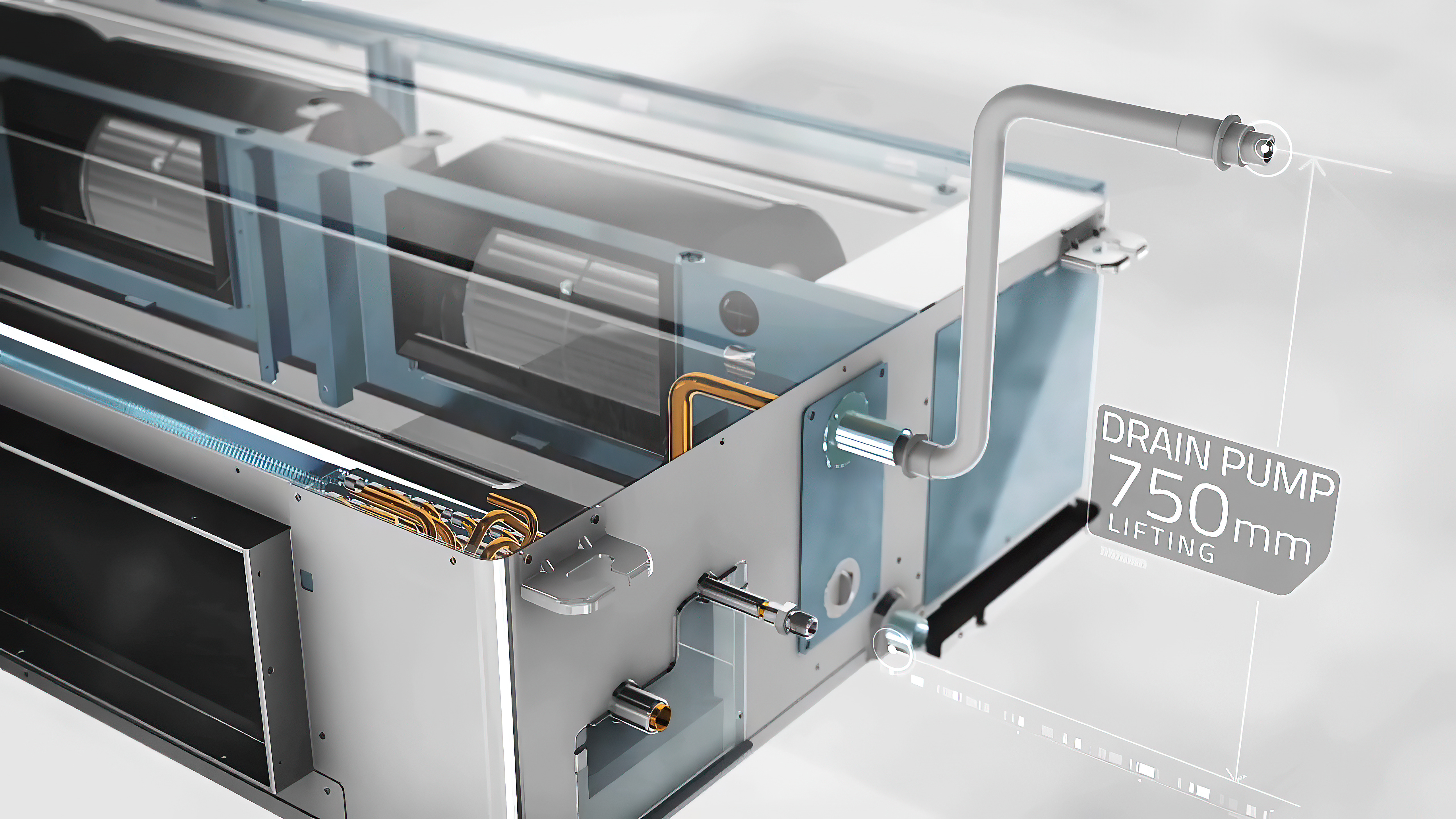 Built-in condensate pump