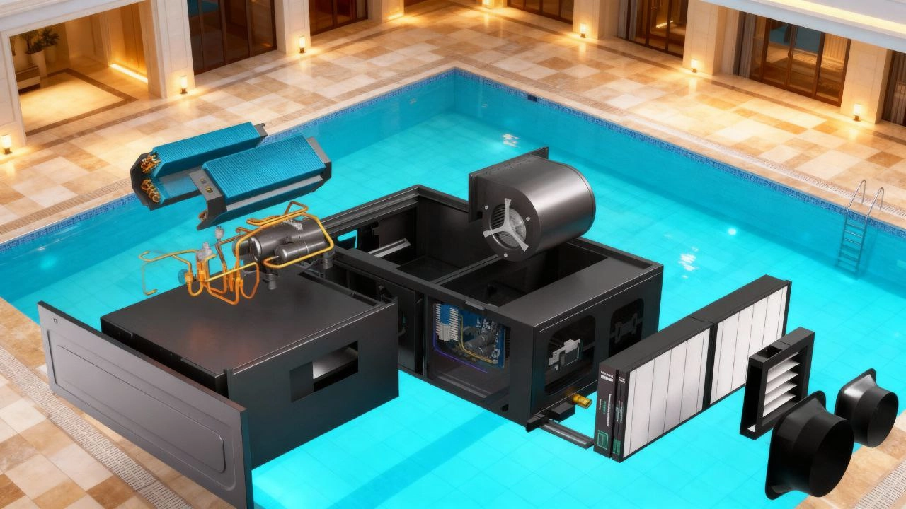 Κανάλι αφυσικατήρας πισίνων με έλεγχο υγρασίας Mycond MSHAC